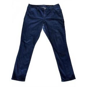 Calvin‎ Klein Jeans Curvy Skinny Womens Size 16W L32 BLUE Denim